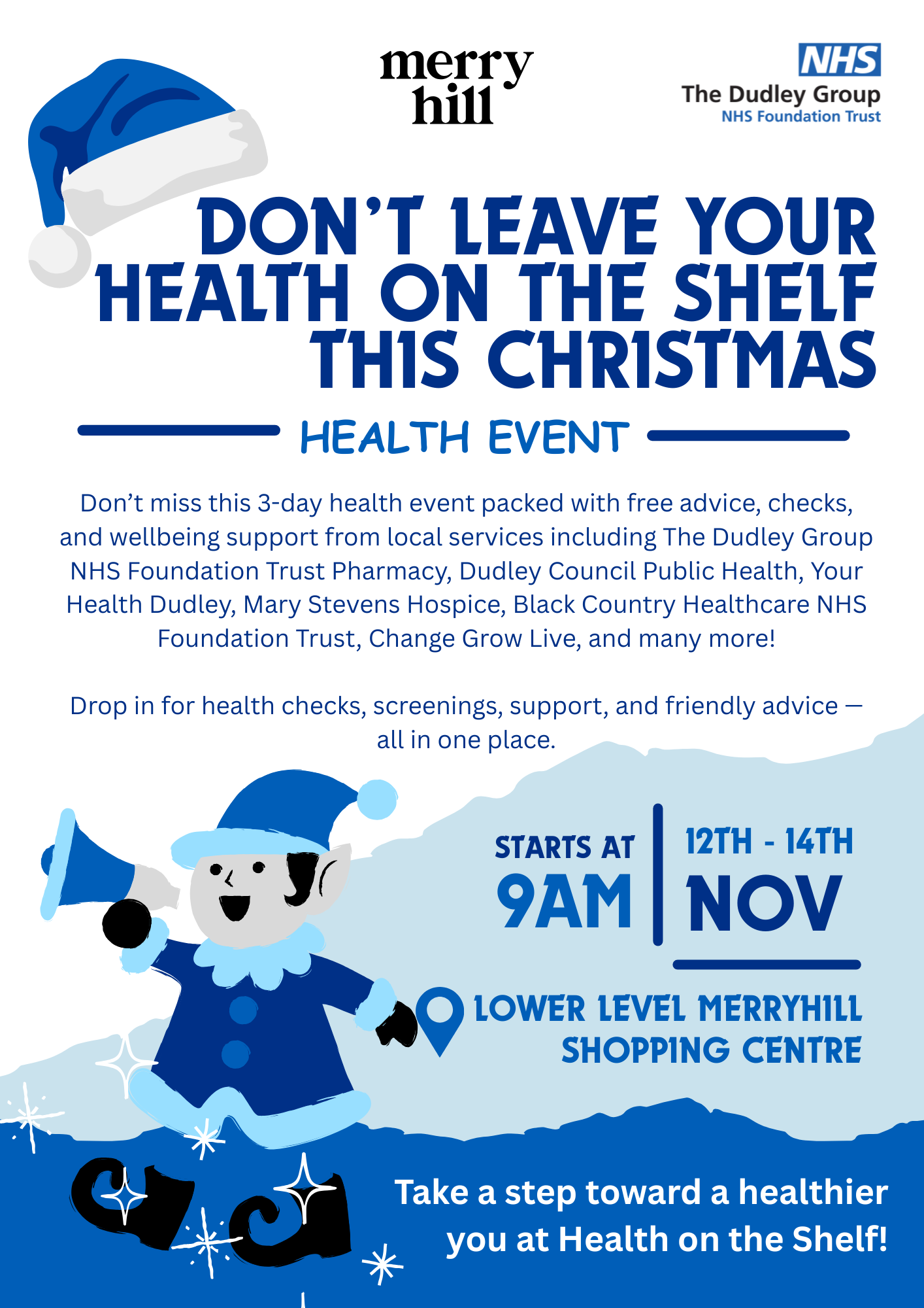 Health on the shelf 2025 Event Poster
